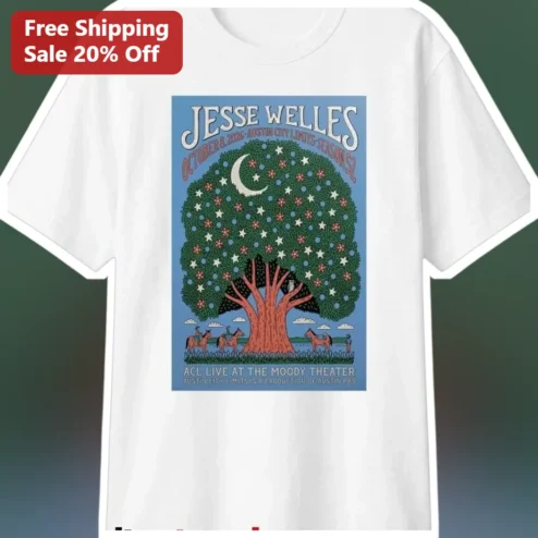 Jesse Welles ACL Live At The Moody Theater Tee Austin City Limits Concert Merch