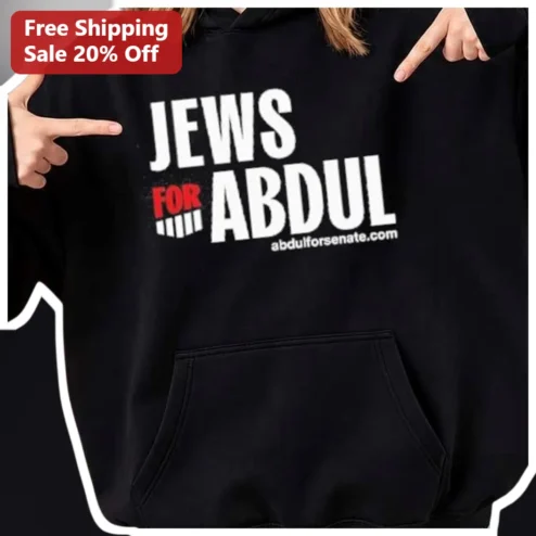 Jews For Abdul Hoodie Political Campaign Merch Supporter Apparel