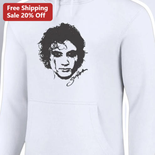 Jim Morrison Hoodie Vintage Rock Legend Sketch Portrait The Doors Singer Sweatshirt for Music Fans
