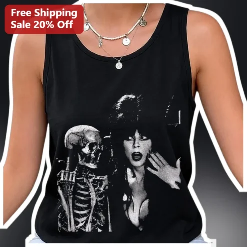 Joan Jett Tank Top Bad Reputation Rock Music Fan Sleeveless Shirt Gothic Vintage Style