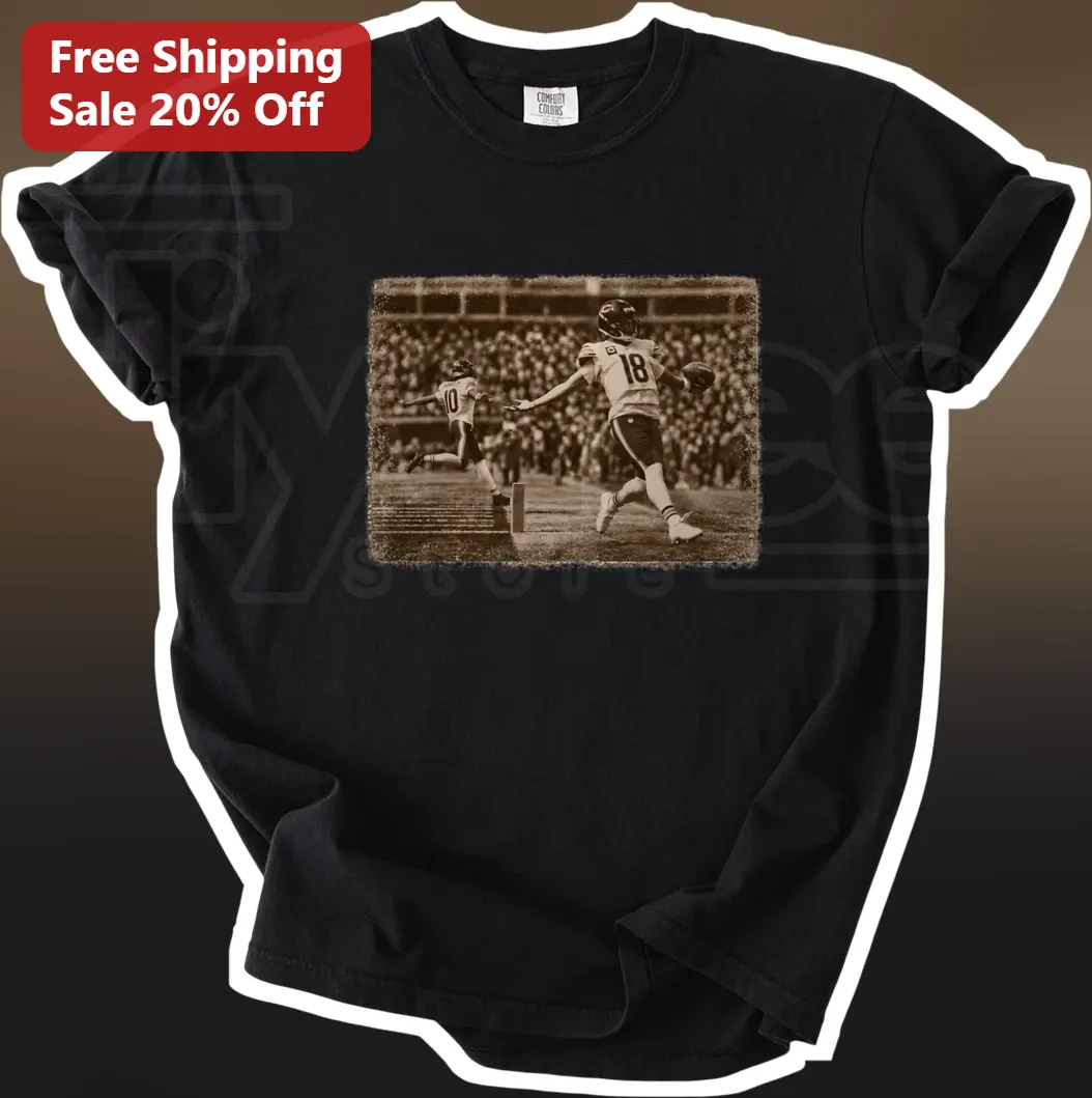 Joe Burrow Vintage Photo Graphic Tee Cincinnati Bengals NFL Fan Gift
