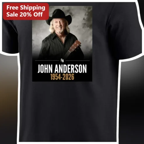 John Anderson 1954-2026 Memorial Tribute Tee Country Singer Fan Shirt