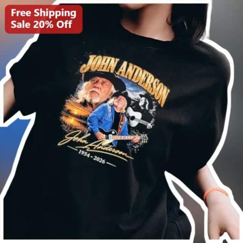 John Anderson Tee Vintage Country Rock Musician Tribute Gift for Fans available at our Chicago, Illinois warehouse