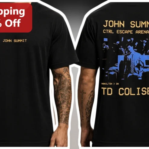 John Summit CTRL ESCAPE Arena Tour Tee Retro Pixel Art EDM Merch Gift available at our Chicago, Illinois warehouse