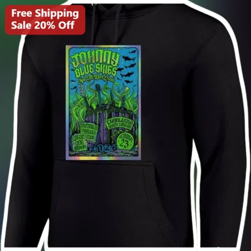 Johnny Blue Skies And The Dark Clouds Hoodie Sturgill Simpson Alter Ego Psychedelic Rock Tour Merch available at our Chicago, Illinois warehouse