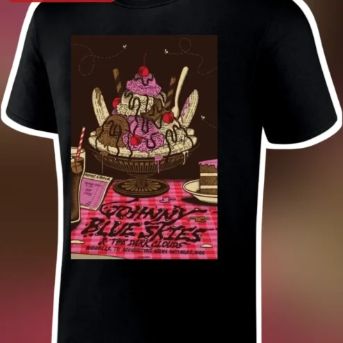 Johnny Blue Skies And The Dark Clouds Tee Sturgill Simpson Fan Merch Retro Concert Graphic Shirt