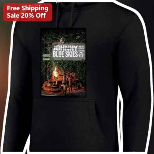 JOHNNY BLUE SKIES Hoodie Sturgill Simpson Album Cover Urban Streetwear Graphic Pullover for Men Wome available at our Chicago, Illinois warehouse