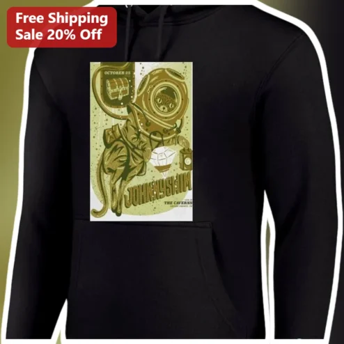 JOHNNYSJIM Hoodie Retro Space Cat Astronaut Vintage Concert Poster Graphic Sweatshirt for Men Women