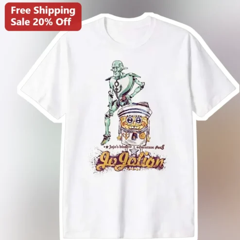 JoJo's Bizarre Adventure Part 8 Jo Galian SpongeBob Parody Tee