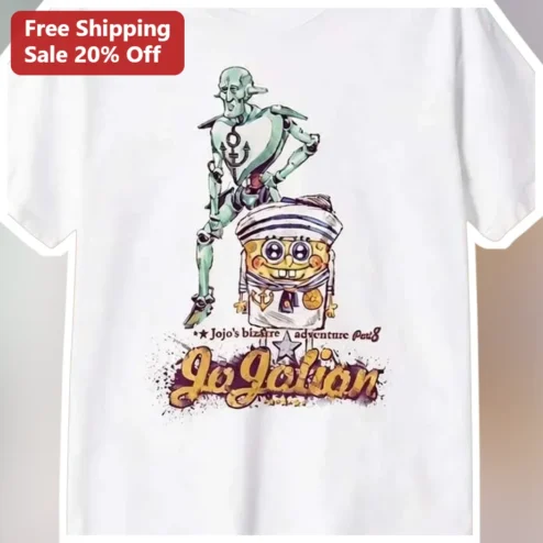 Jojo's Bizarre Adventure Part 8 Jo Jolian SpongeBob Stand Graphic Tee