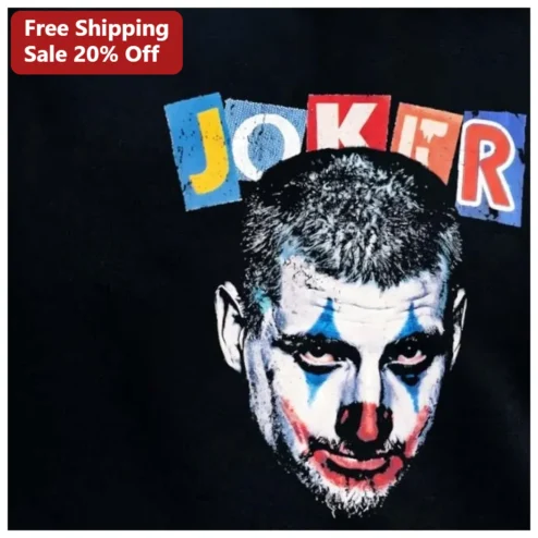 Joker Tee Joaquin Phoenix Dark Knight Vintage Graphic T-Shirt for Men Women Halloween Gift