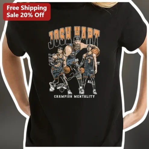 Josh Hart Champion Mentality Vintage Knicks Fan Tee