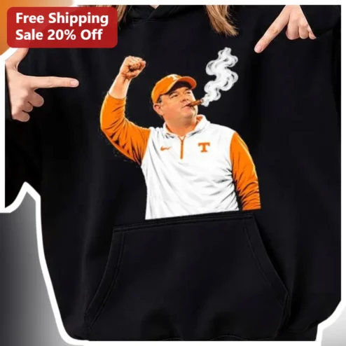 Josh Heupel Hoodie Tennessee Volunteers Football Coach Fan Gift Black Pullover Sweatshirt