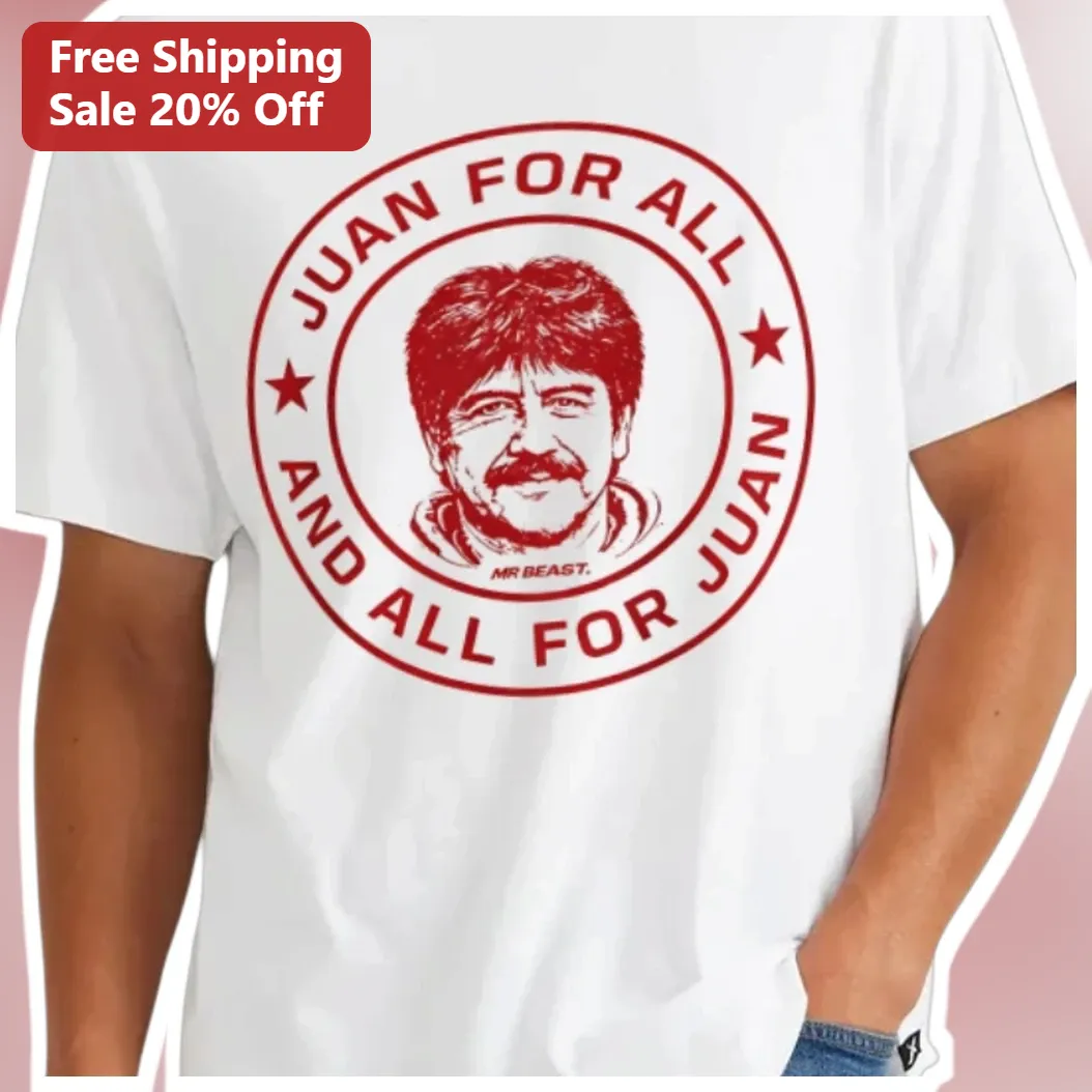 Juan For All And All For Juan Tee Vintage Campaign Button Graphic Shirt
