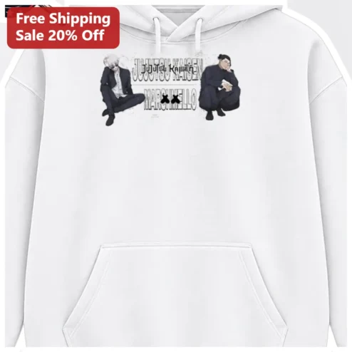 Jujutsu Kaisen Marshmallo Hoodie Gojo Satoru Geto Suguru Anime Merch Pullover Sweatshirt