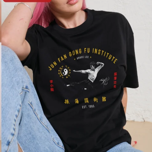 Jun Fan Gung Fu Institute Bruce Lee Vintage Tee Est. 1963 Martial Arts Shirt