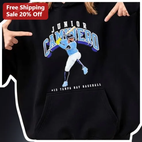 Junior Caminero #13 Tampa Bay Baseball Hoodie
