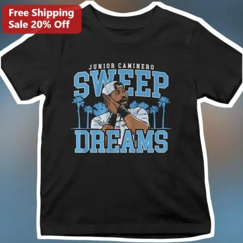 Junior Caminero Sweep Dreams Tee Baseball Fan Gift