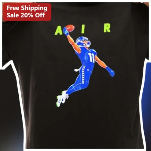 Justin Jefferson Air Tee NFL Minnesota Vikings Football Catch Graphic T-Shirt for Men