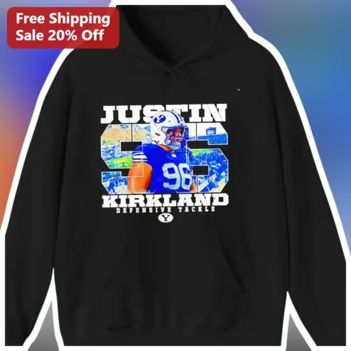 Justin Kirkland Defensive Tackle BYU Football Hoodie