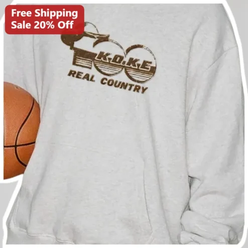 K.D.K.E Real Country Sweatshirt Vintage Distressed Basketball Baseball Graphic Crewneck for Men Women