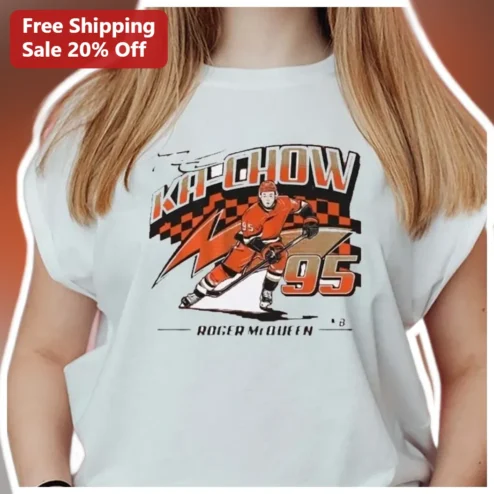 KA-CHOW Roger Moqueen Tee Cars Movie Character Graphic Shirt