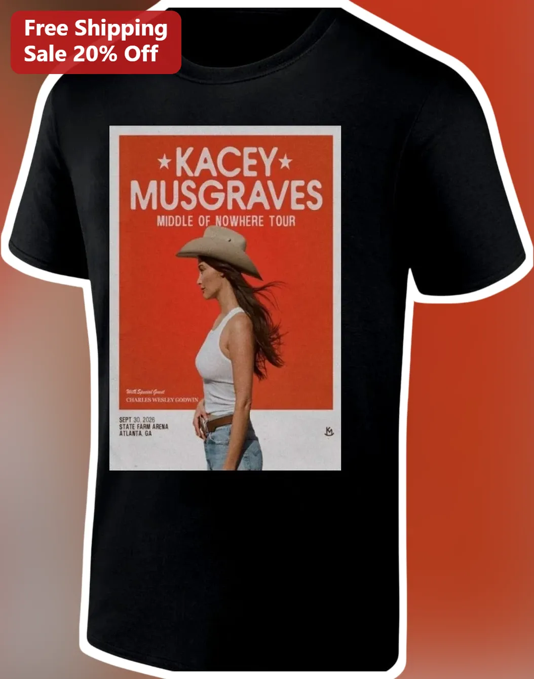 Kacey Musgraves Middle of Nowhere Tour Tee Country Music Fan Merch Vintage Concert Poster Shirt