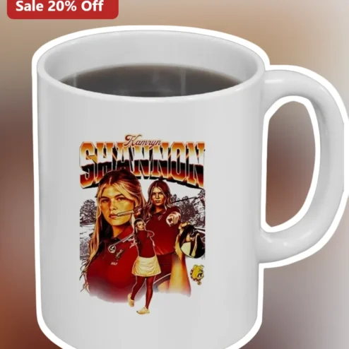 Kamryn Shannon Mug Retro Golfer Graphic Coffee Cup Gift for Fans
