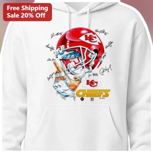 Kansas City Chiefs Signature Player Hoodie Patrick Mahomes Travis Kelce NFL Fan Gear