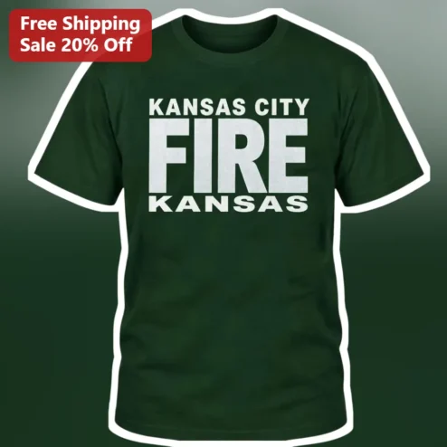 Kansas City Fire Kansas KCFD Shirt Tee for Firefighters First Responders available at our Chicago, Illinois warehouse