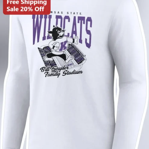 Kansas State Wildcats Bill Snyder Family Stadium Long Sleeve Tee