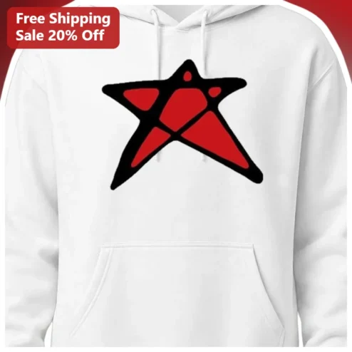 Kanye West Hoodie Yeezy Red Star Logo Streetwear Pullover