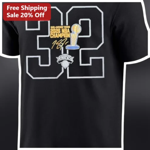 Karl-Anthony Towns New York Knicks 2026 NBA Champion Graphic Tee