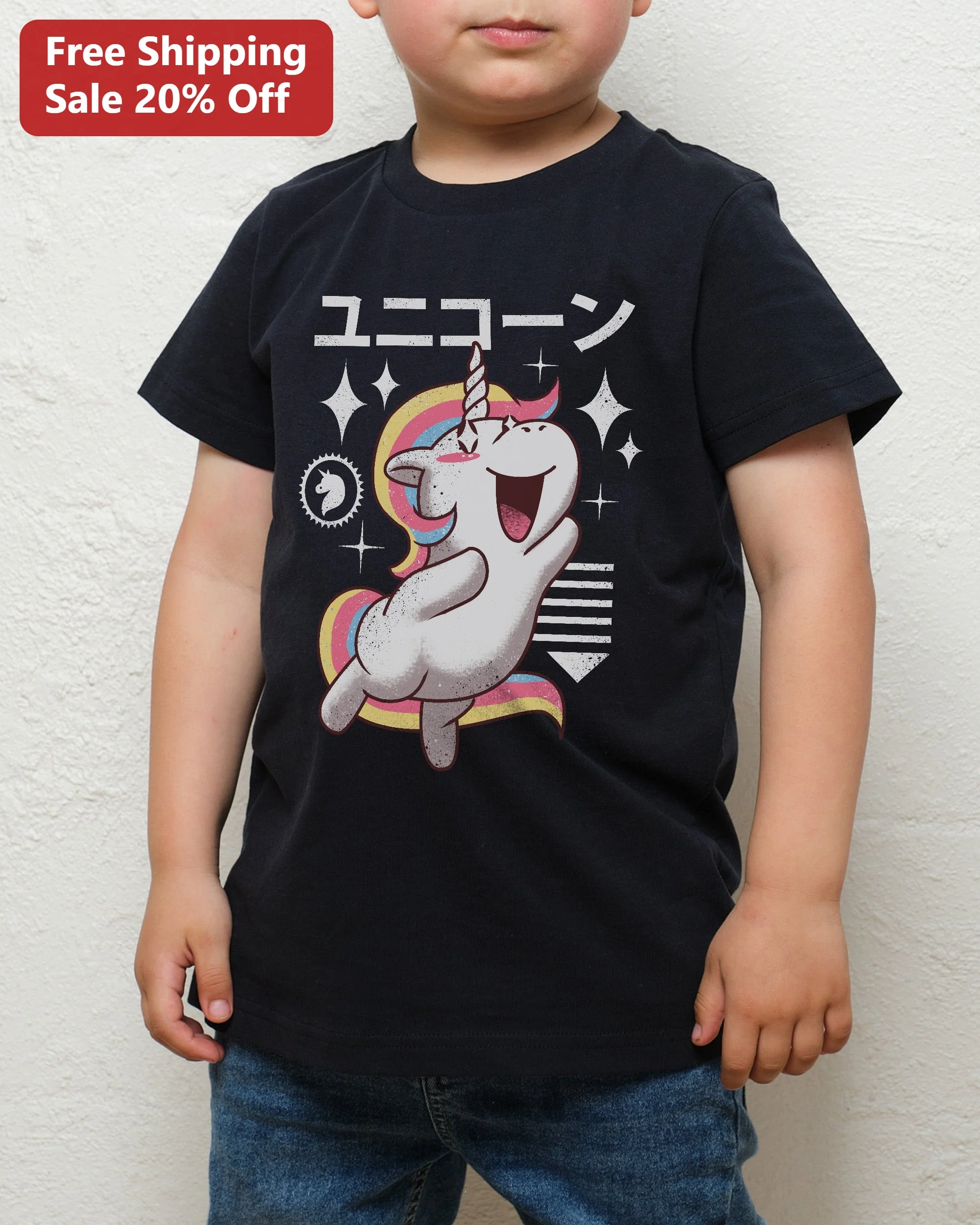 Kawaii Unicorn Graphic Tee for Kids Girls Cute Rainbow Anime Shirt Gift
