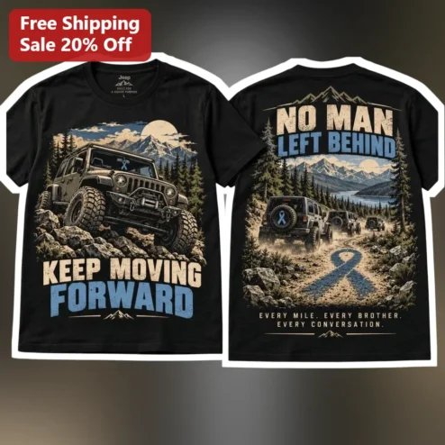 Keep Moving Forward No Man Left Behind Every Mile Every Brother Tee