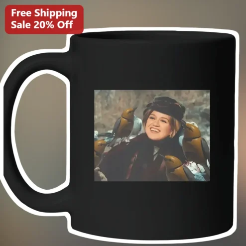 Kelly Clarkson Mug Under the Mistletoe Bird Lady Funny Pop Star Gift Ceramic Coffee Cup