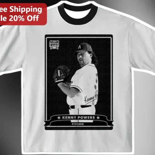 Kenny Powers Rookie Card Tee Eastbound Down Pitcher Graphic Shirt
