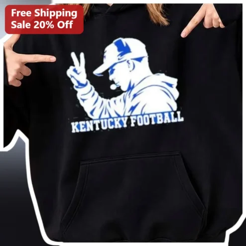 Kentucky Football Hoodie Vintage Coach Graphic Pullover for Men Women UK Wildcats Fan Gear