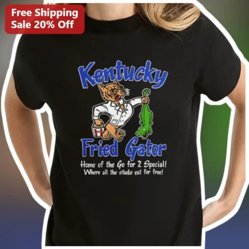 Kentucky Fried Gator Home of the Go for 2 Special Funny Novelty Graphic Tee