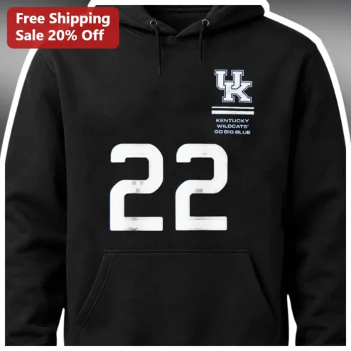 Kentucky Wildcats Go Big Blue Hoodie UK Basketball Distressed Vintage Style