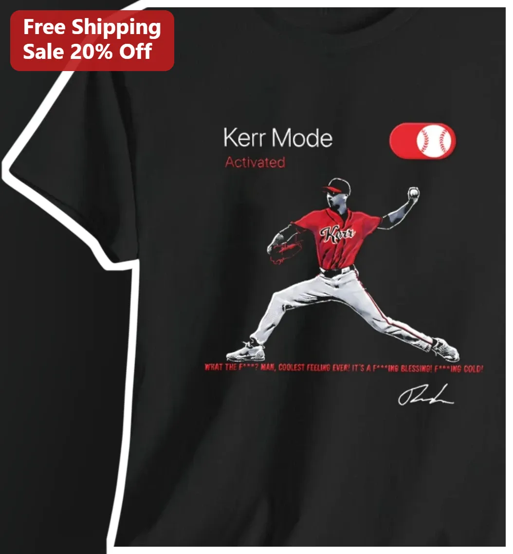 Kerr Mode Activated Baseball Pitcher Tee Thomas Kerr Toronto Blue Jays Fan Gift