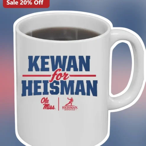 KEWAN for HEISMAN Mug Kewan Loper Ole Miss Rebels College Football Fan Gift Ceramic Coffee Mug