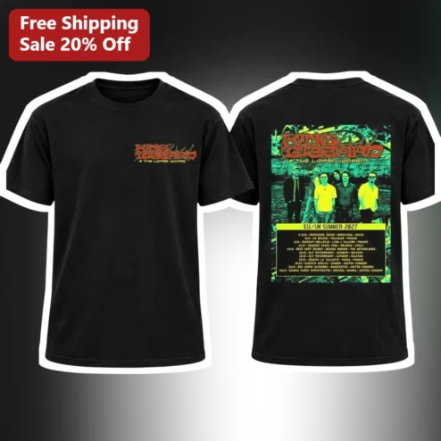 King Gizzard The Lizard Wizard EU UK Summer 2027 Tour Vintage Graphic Tee