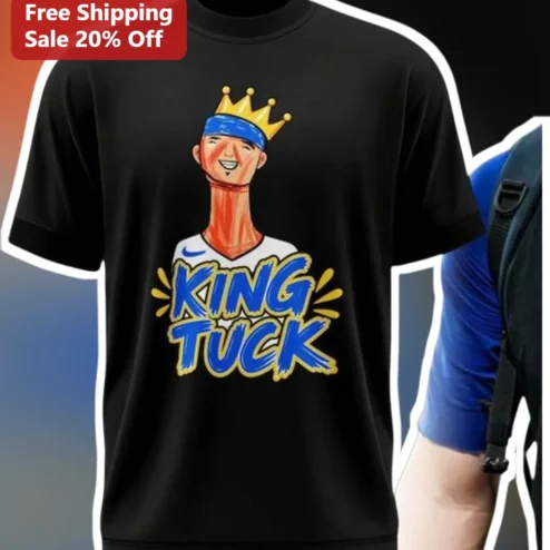 King Tuck Tucker Carlson Caricature Tee Political Satire Gift for Men Women