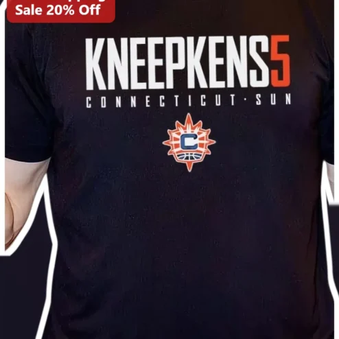 Knee Pens 5 Connecticut Sun Basketball Fan Tee