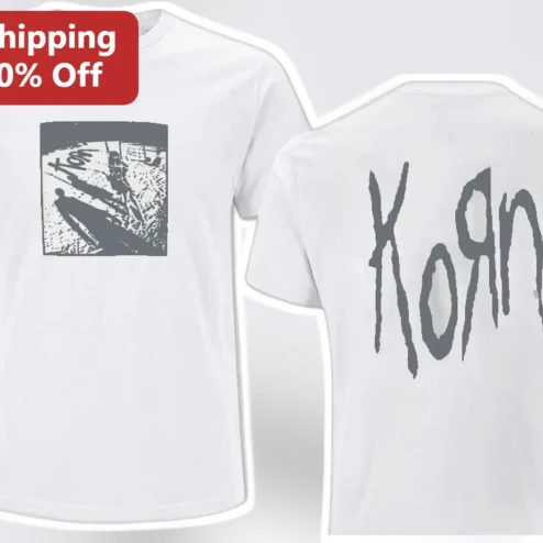 Korn Tee Heavy Metal Nu-Metal Band Logo Graphic T-Shirt for Men Women Fans Merch