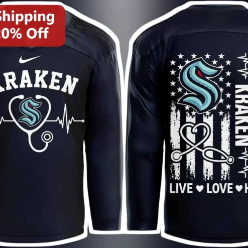 Kraken Live Love Heal Graphic Tee Mythology Fantasy Gift for Men Women