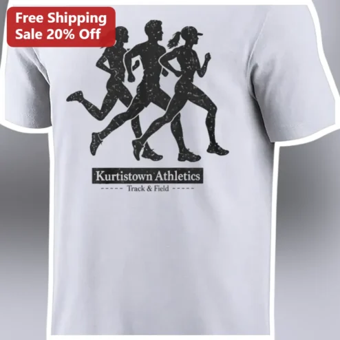 Kurtistown Athletics Track Field Tee Vintage Distressed Runners Shirt available at our Chicago, Illinois warehouse