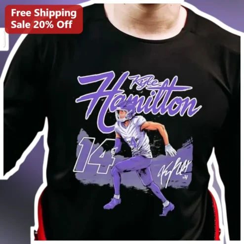 Kyle Hamilton Long Sleeve Tee Baltimore Ravens Fan Apparel Game Day Gift