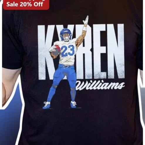 Kyren Williams Los Angeles Rams Vintage Style Graphic Tee NFL Fan Gift